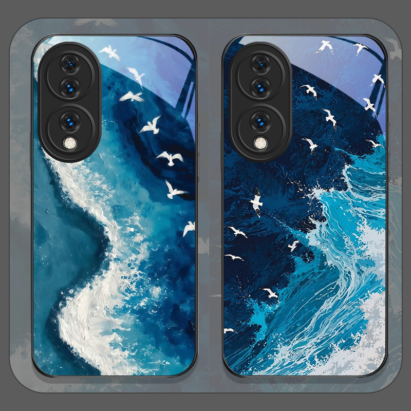 Huawei Nova 12 - Sommer Strand Blaue Ozeanwellen Bedruckte Gehärtete