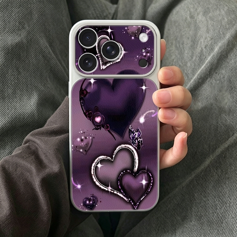 Phone Cases Leather - 90er Glitzer-Stern Handyhülle für iPhone 17