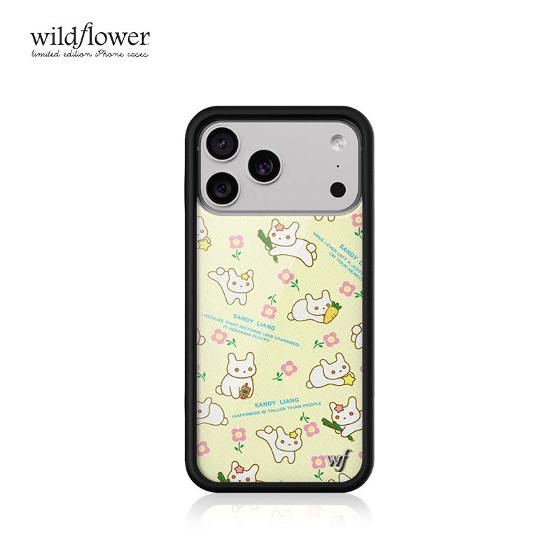 Phone Cases Wildflower - Niedliche Wildblumen-Cartoon-Karotte-Kaninchen-Liang-Sandy-Häschen-Handyhülle für iPhone 17 13