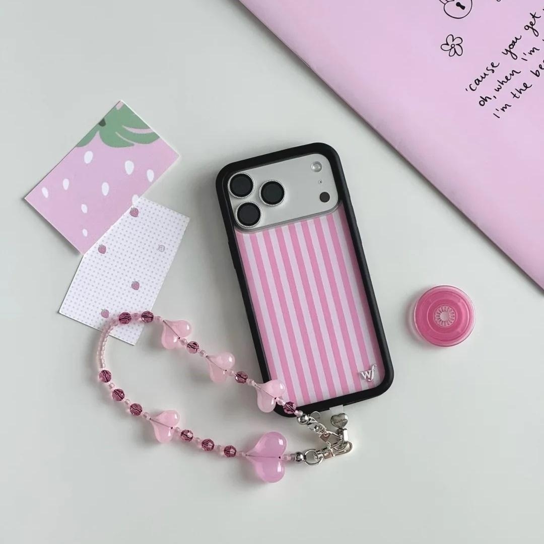 Phone Cases Wildflower - Wildflower ins Pink Stripes Handyhülle für