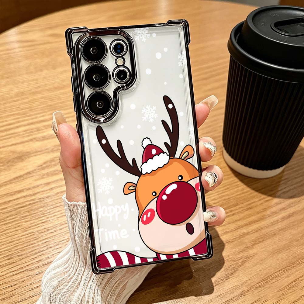 Phone Cases Red Deer - Cartoon Rote Nase Hirsch Anti-Drop Hülle