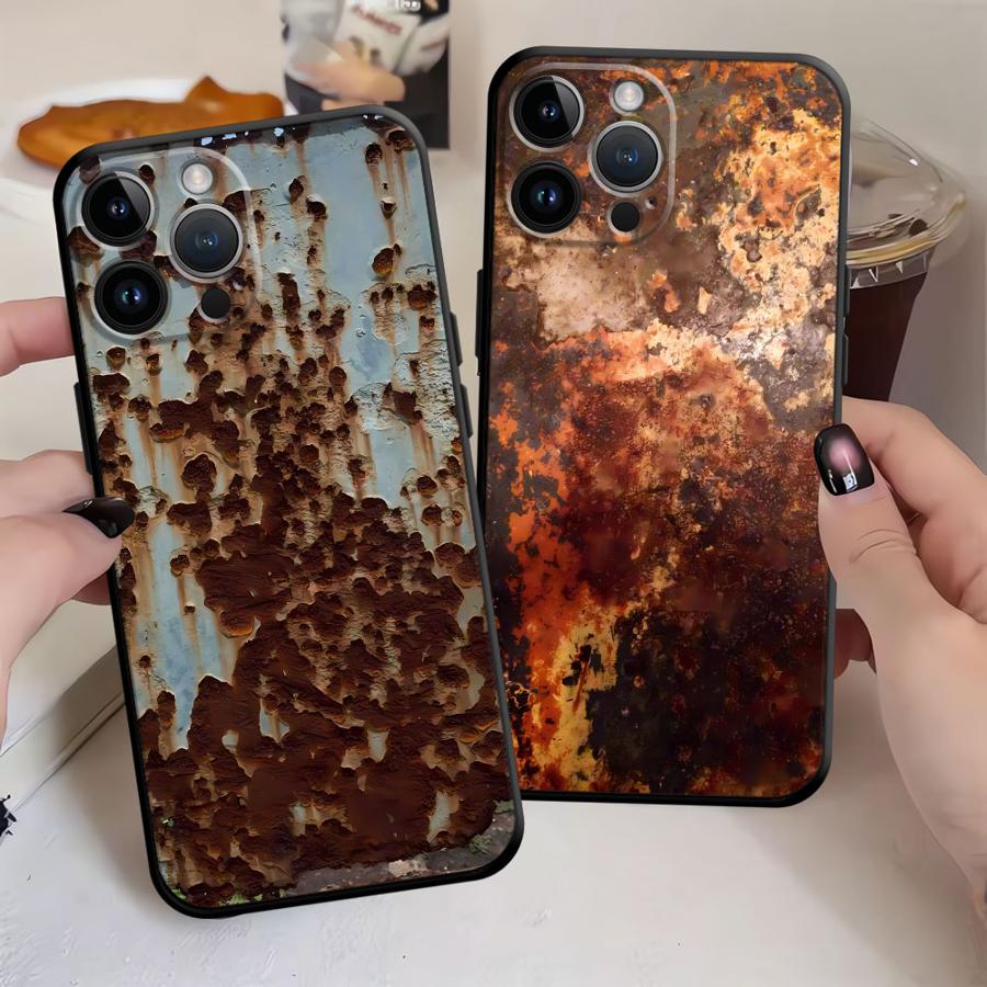 Phone Cases Mous - Retro-Rost-Design-Hülle für iPhone 13 Mini 12