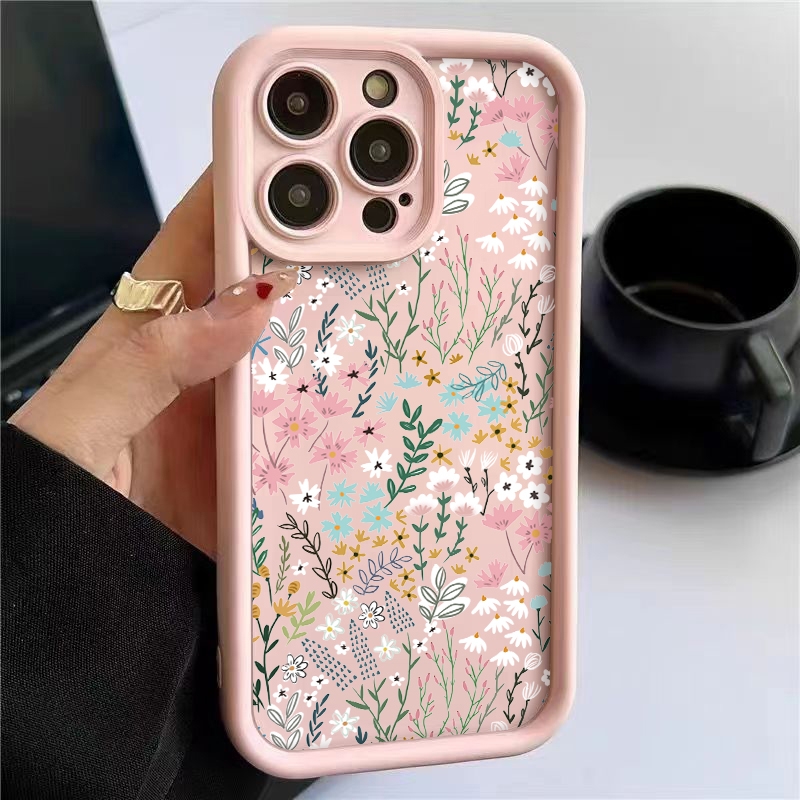 Phone Cases Store - Rosa Hochwertige Bambus-Blumenmuster iPhone-Hülle für Xiaomi