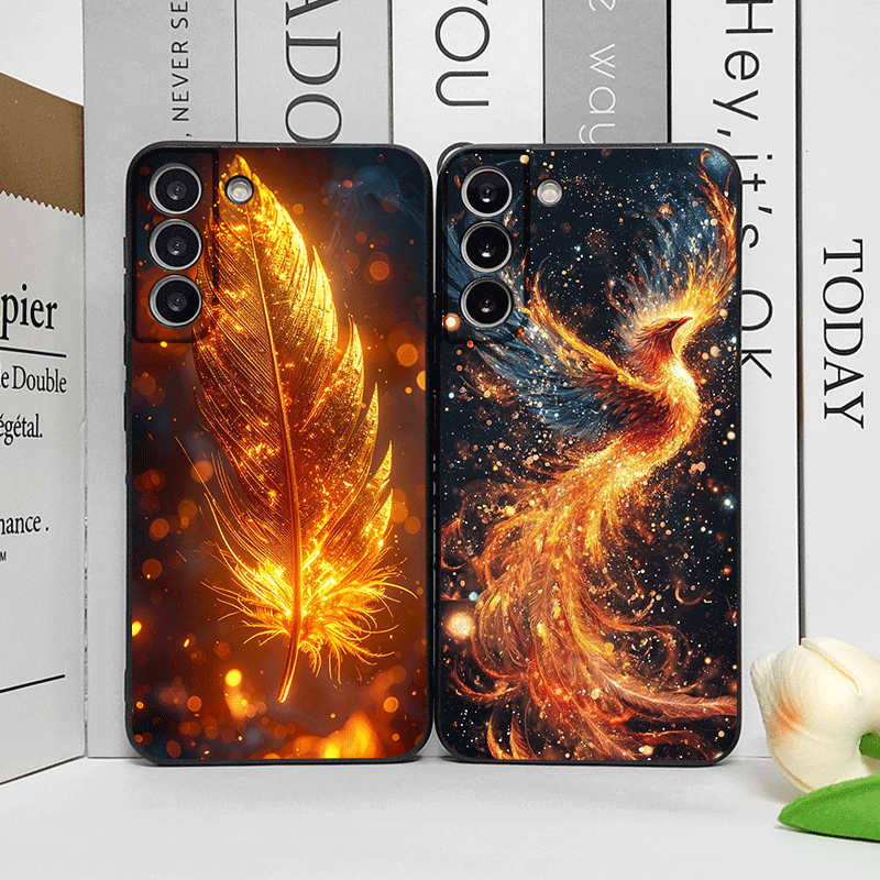 Phone Cases Google Pixel 9 - Luxuriöse Handyhülle mit Phönix-Feuerfedern-Muster für Google
