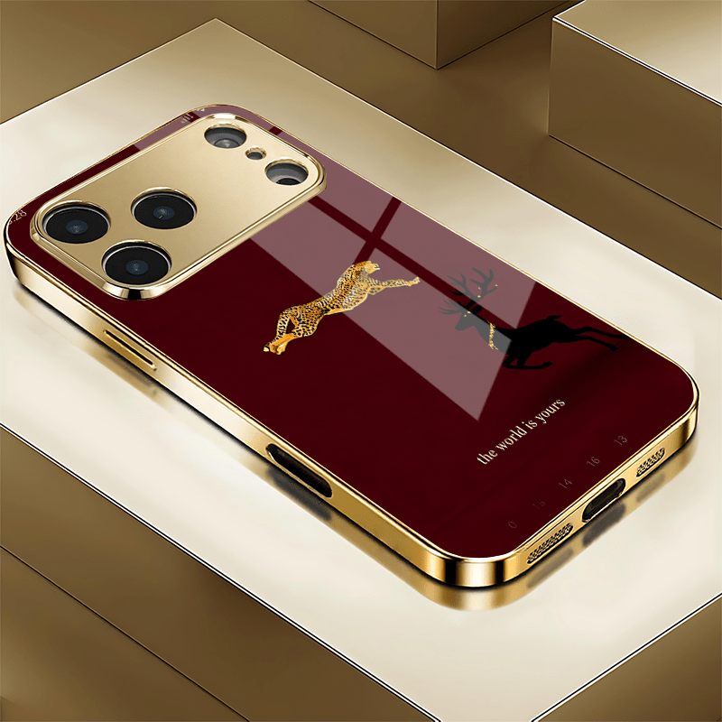 Phone Cases Red Deer - Jinbao Black Deer Weinrote Handyhülle für