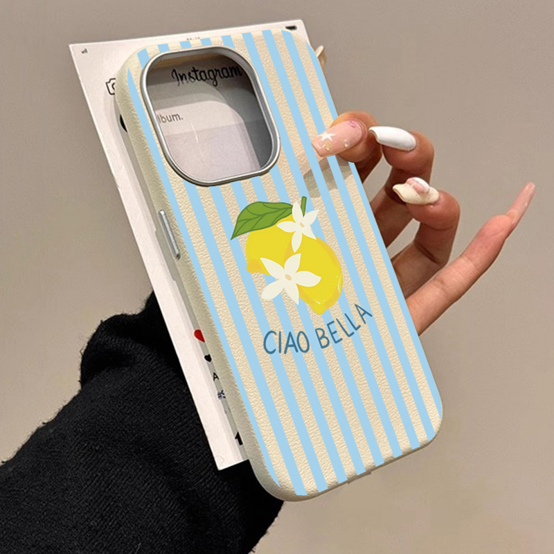 Phone Cases For Samsung Galaxy - Zitronengestreiftes Retro-Design, geeignet für Samsung Galaxy