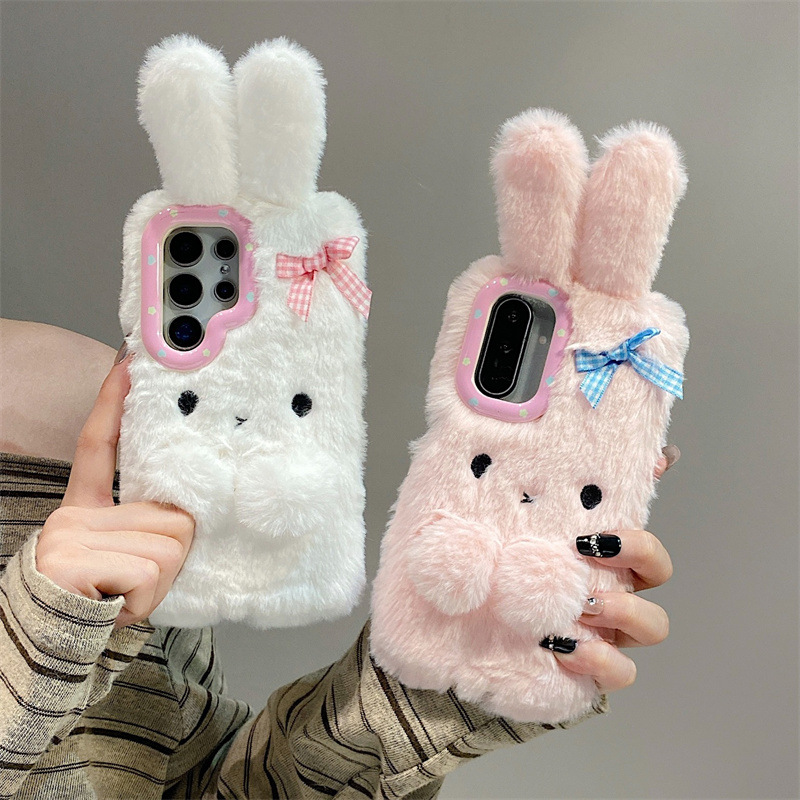 Phone Cases For Samsung Galaxy - Koren 3D Cartoon Schleife Hasenohren Warme
