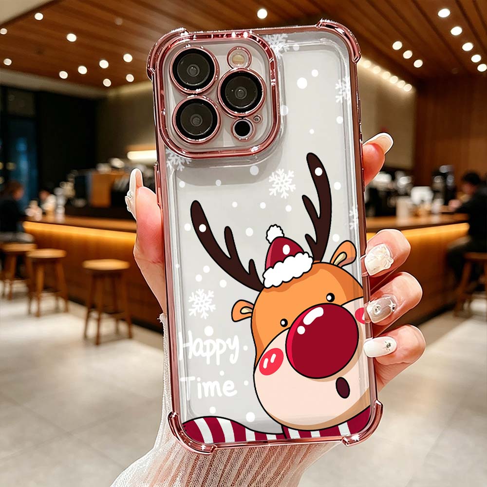 Phone Cases Red Deer - Cartoon Rote Nase Hirsch Handyhülle für