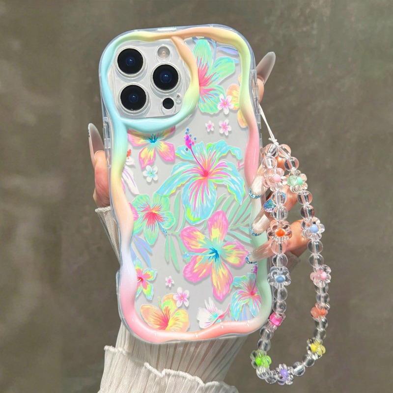 Phone Cases With Charms - Farbenfrohe Vielfältige Blumenmuster Handyhülle für Samsung