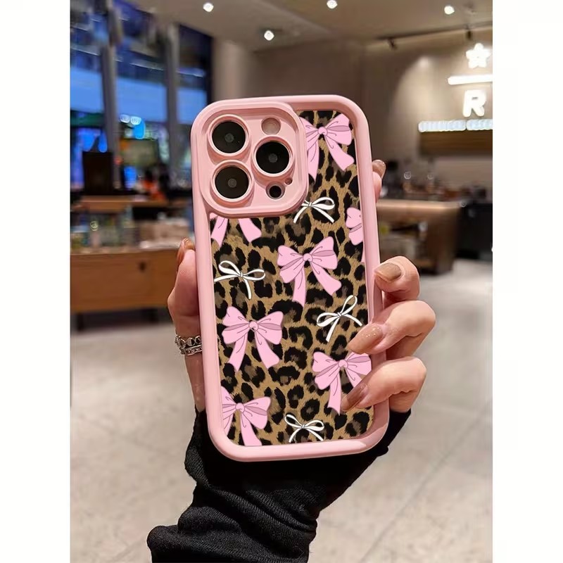 Apple Iphone 15 Pro Max - Leopardenmuster Schleife Handyhülle für iPhone 18