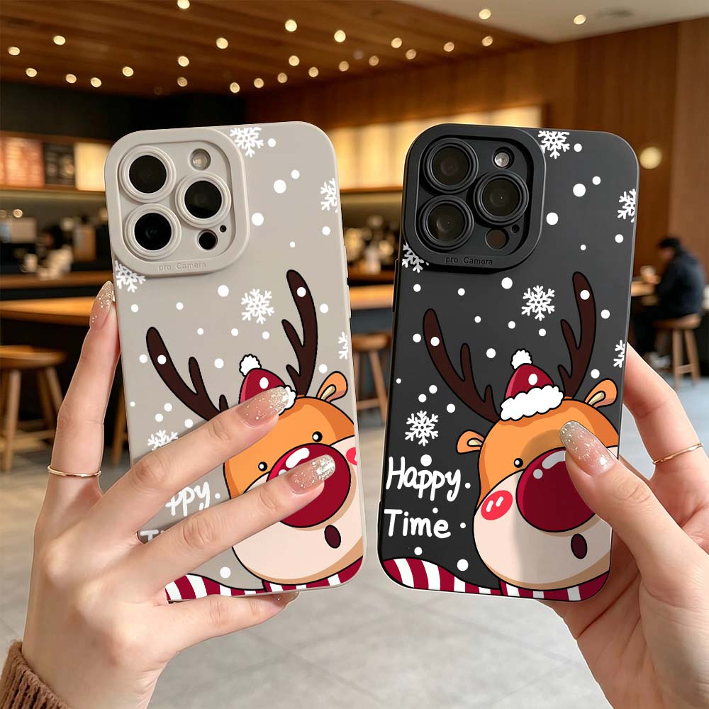 Phone Cases Red Deer - Cartoon Rote Nase Hirsch Handyhülle für
