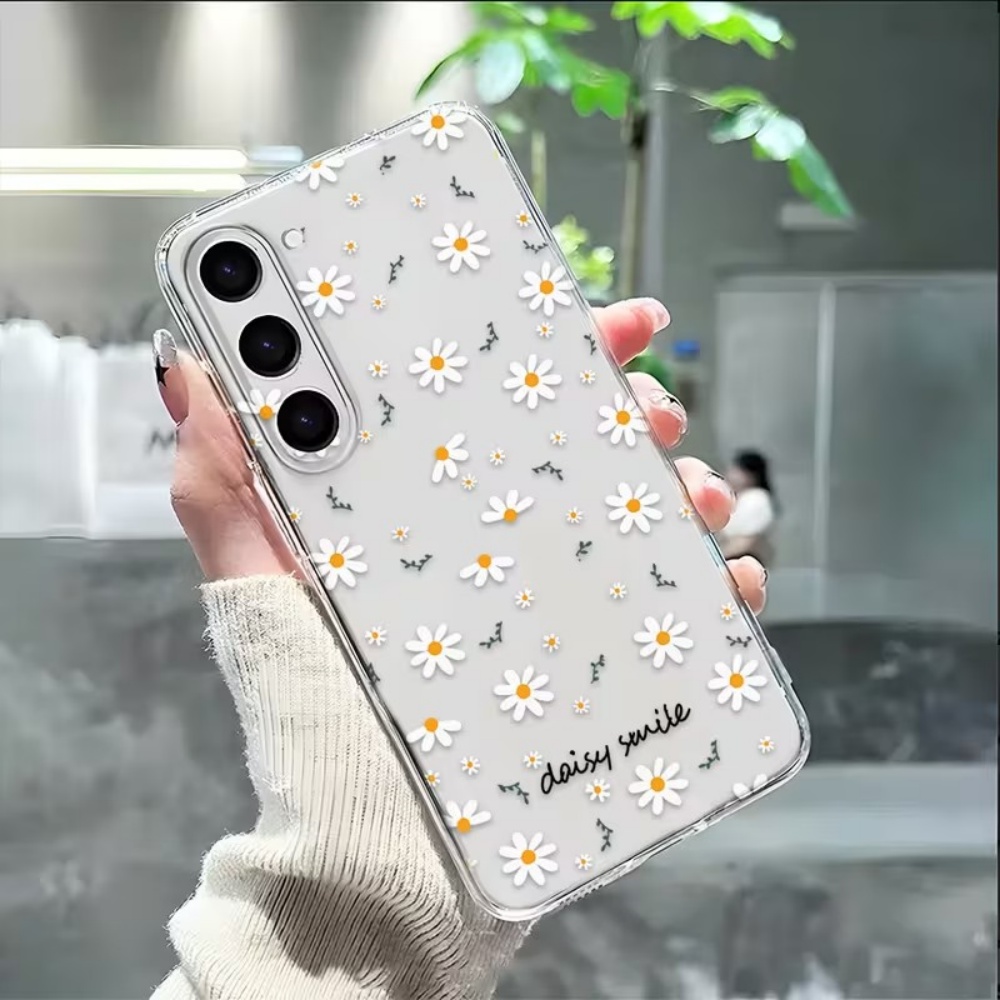 Phone Cases Yellow - Gelb-weiße Gänseblümchen-Handyhülle für Samsung Galaxy A73