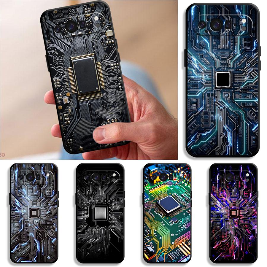 Phone Cases Google Pixel 9 - Retro Leiterplatten-Design Handyhülle für Google Pixel