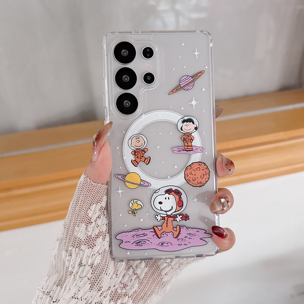 Phone Cases Brown - Niedliche Cartoon Snoopy Charlie Brown magnetische