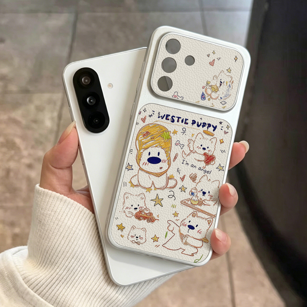 Niedliche Cartoon-Hunde-Handyh – Phone Cases Leather Bewertung und Preis