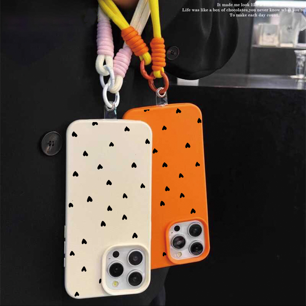 Schwarze Herz-Riemen-Handyhüll – Phone Cases Leather Bewertung und Preis