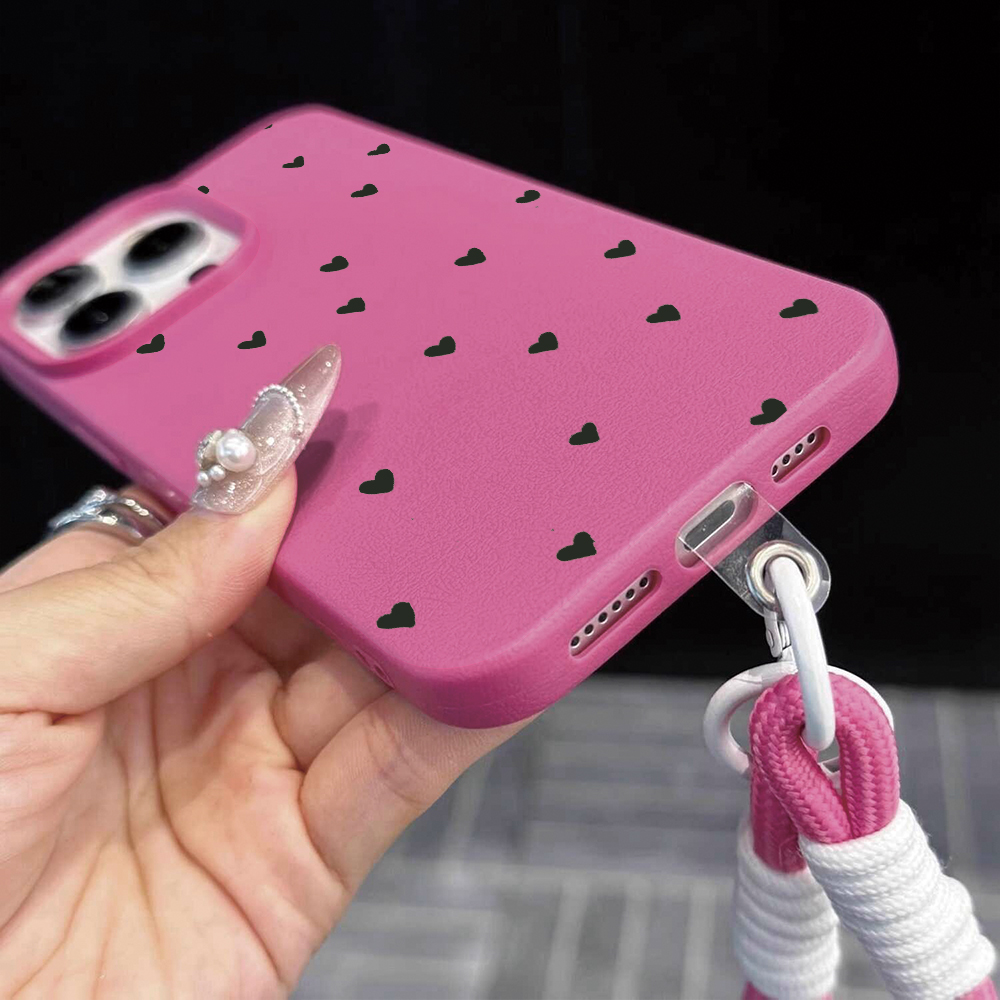 Schwarze Herz-Riemen-Handyhüll – Phone Cases Leather Bewertung und Preis