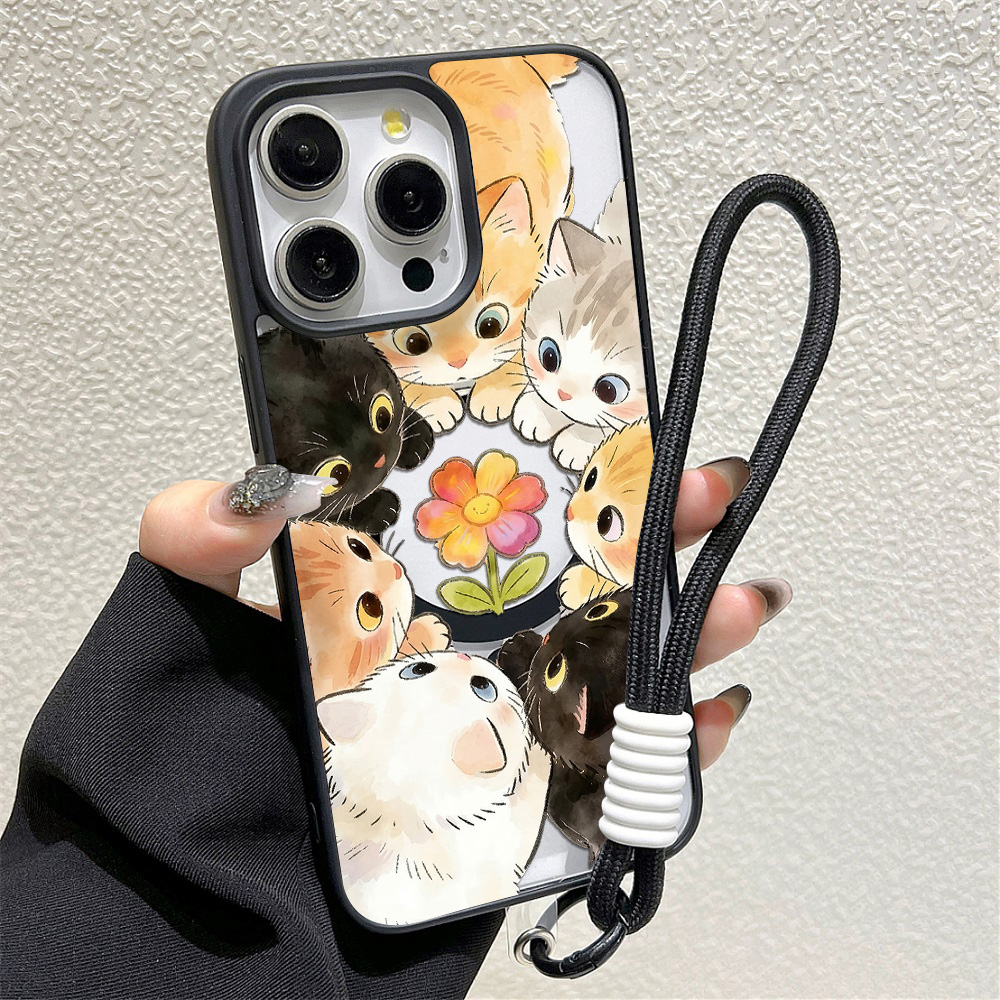 Schwarzer Rahmen Blumenmuster  – Phone Cases For Iphone 11 Bewertung und Preis