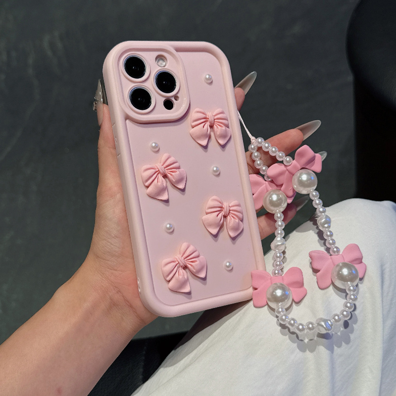 Rosa Handyhülle mit Schleifen- – Phone Cases With Charms Bewertung und Preis