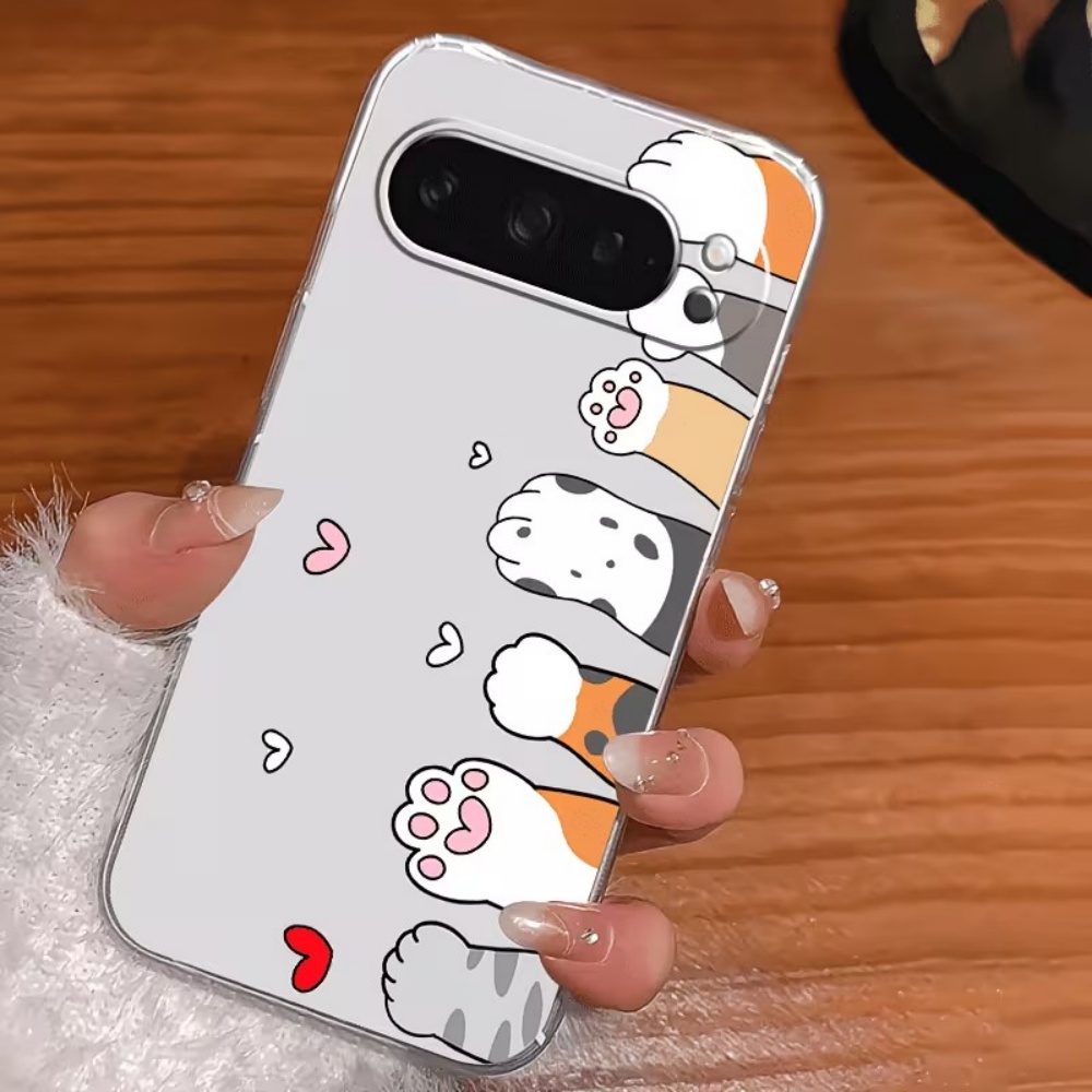 Cartoon-Katzenpfoten-Abdruck K – Phone Cases Google Pixel 9 Bewertung und Preis