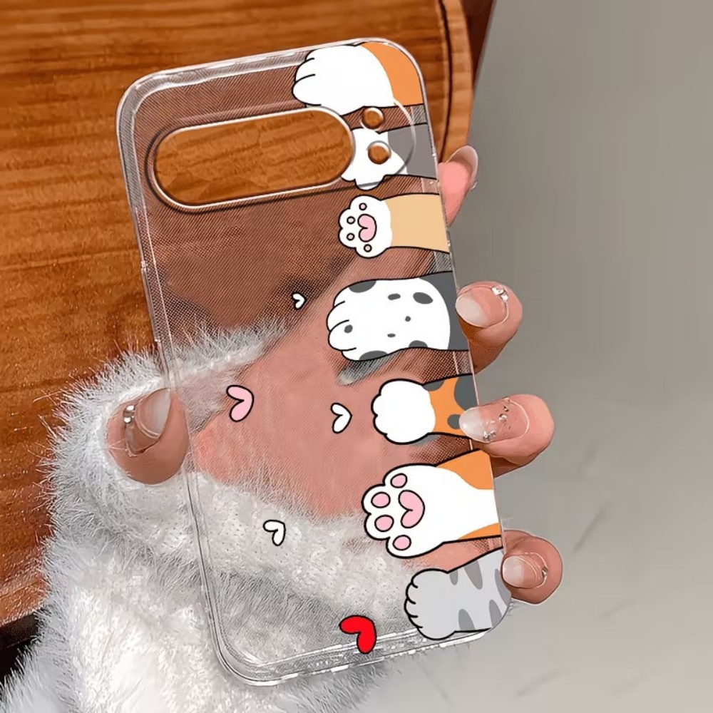 Cartoon-Katzenpfoten-Abdruck K – Phone Cases Google Pixel 9 Bewertung und Preis