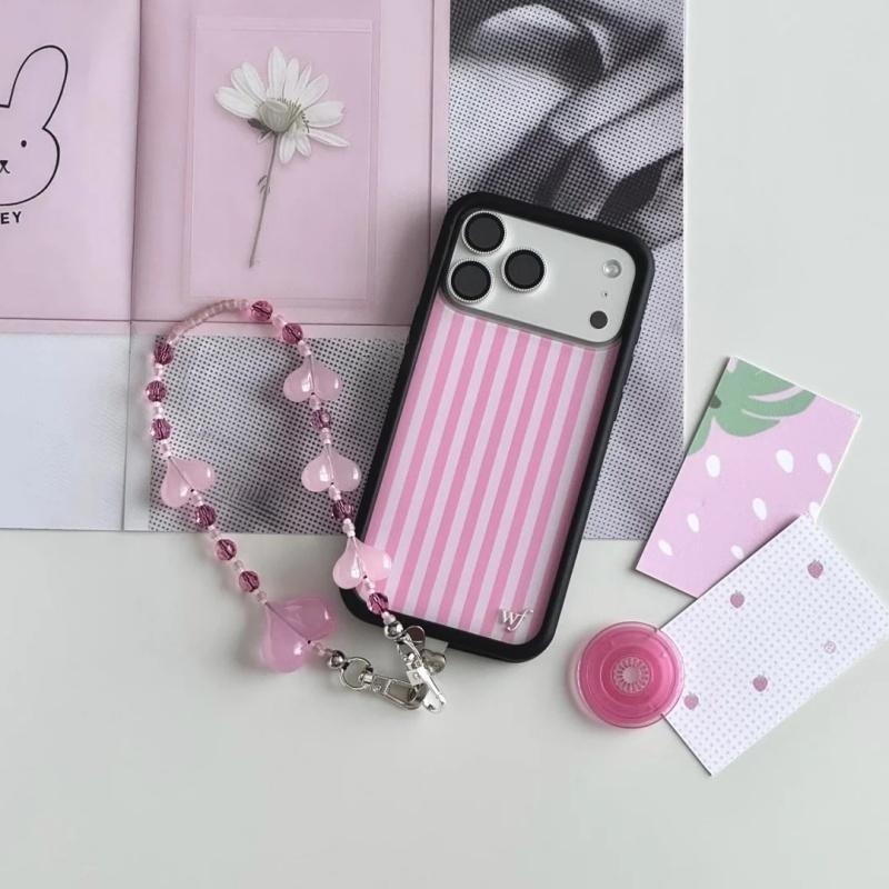 Wildflower ins Pink Stripes Ha – Phone Cases Wildflower Bewertung und Preis