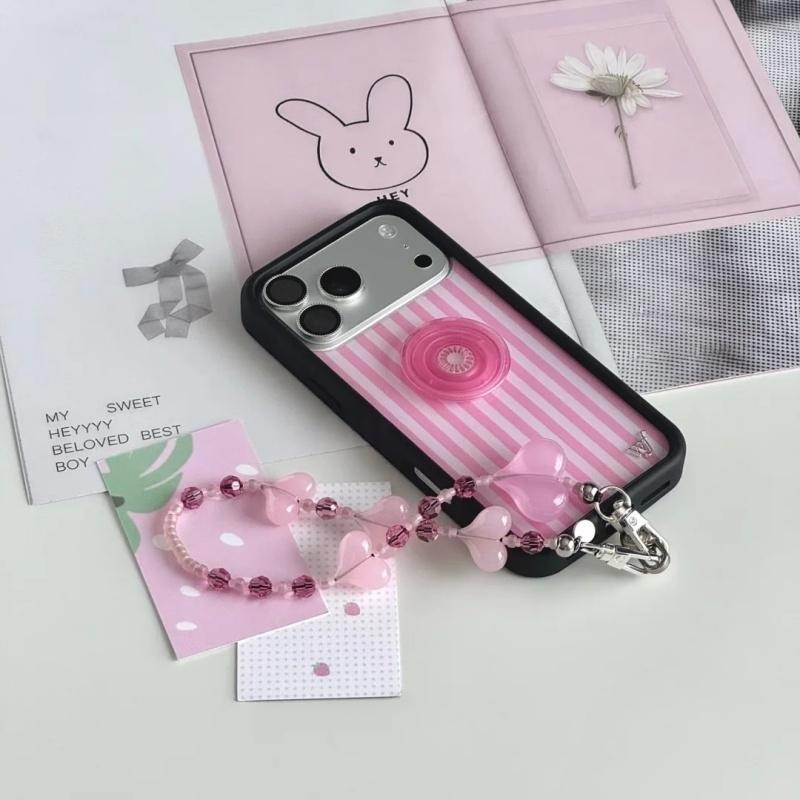 Wildflower ins Pink Stripes Ha – Phone Cases Wildflower Bewertung und Preis