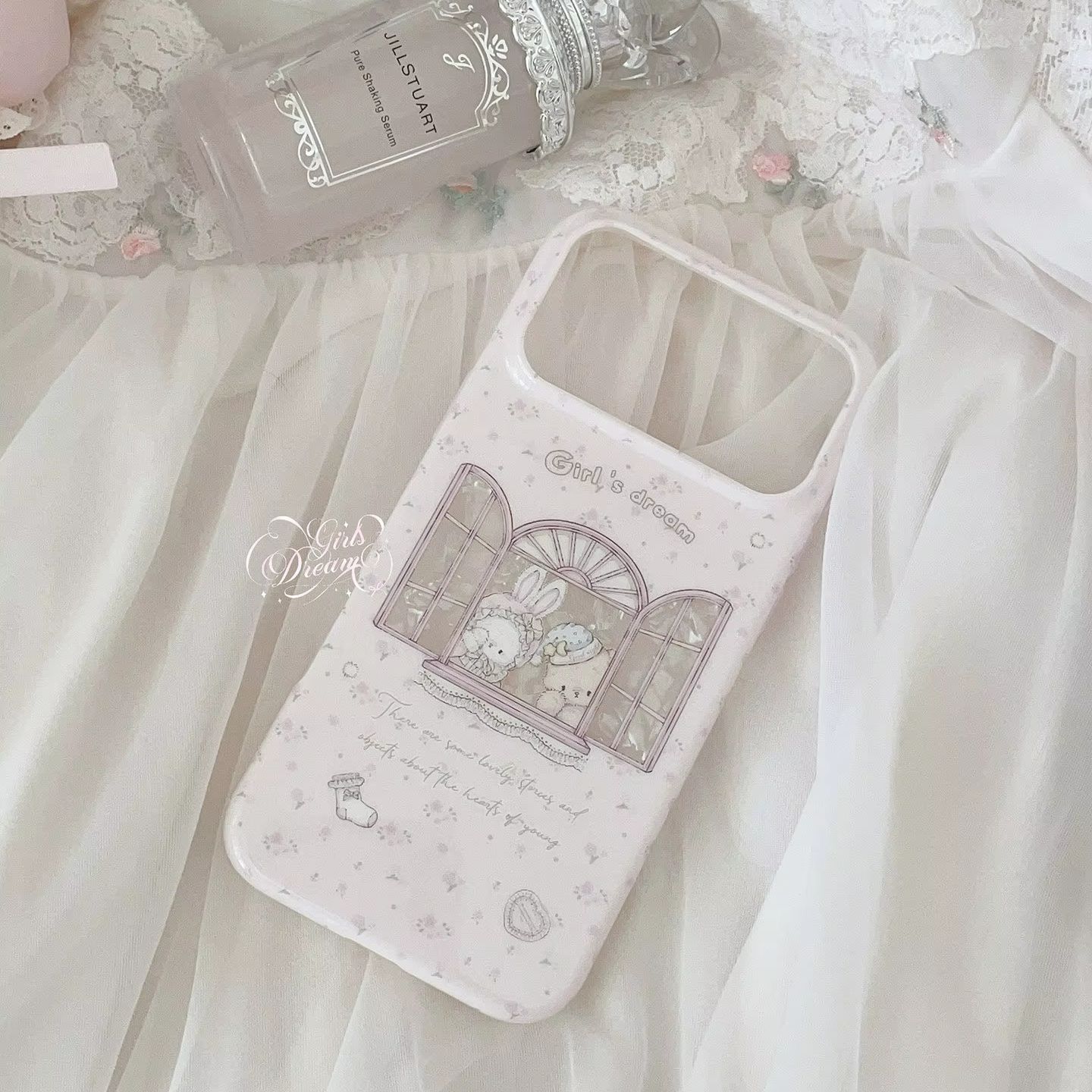 Kawaii Bunny Bear Floral Pink  – Phone Cases Cute Iphone 14 Bewertung und Preis