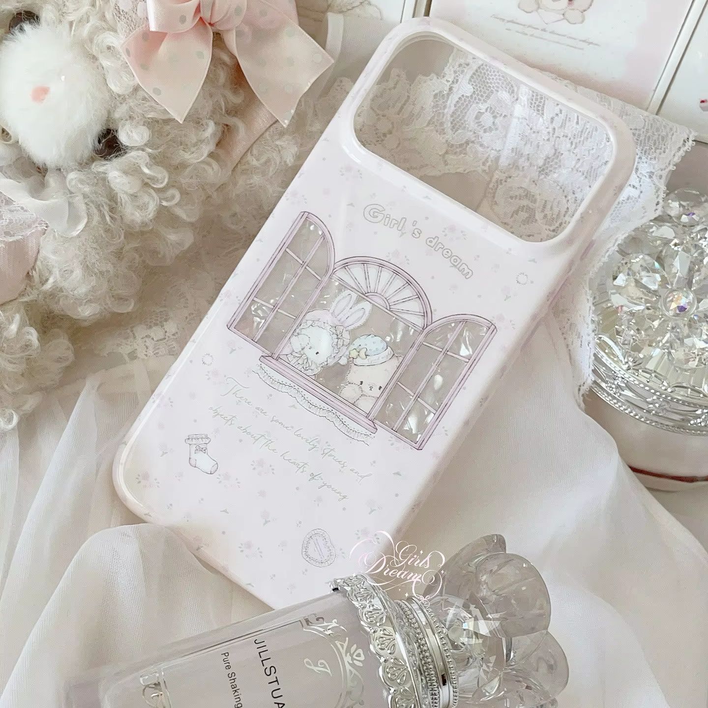 Kawaii Bunny Bear Floral Pink  – Phone Cases Cute Iphone 14 Bewertung und Preis