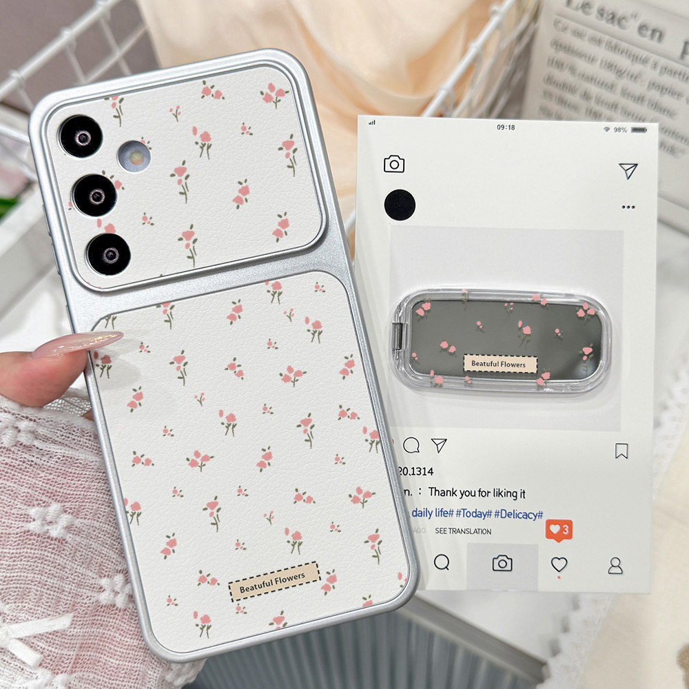 Niedliche Rosa Blumen-Handyhül – Phone Cases Leather Bewertung und Preis