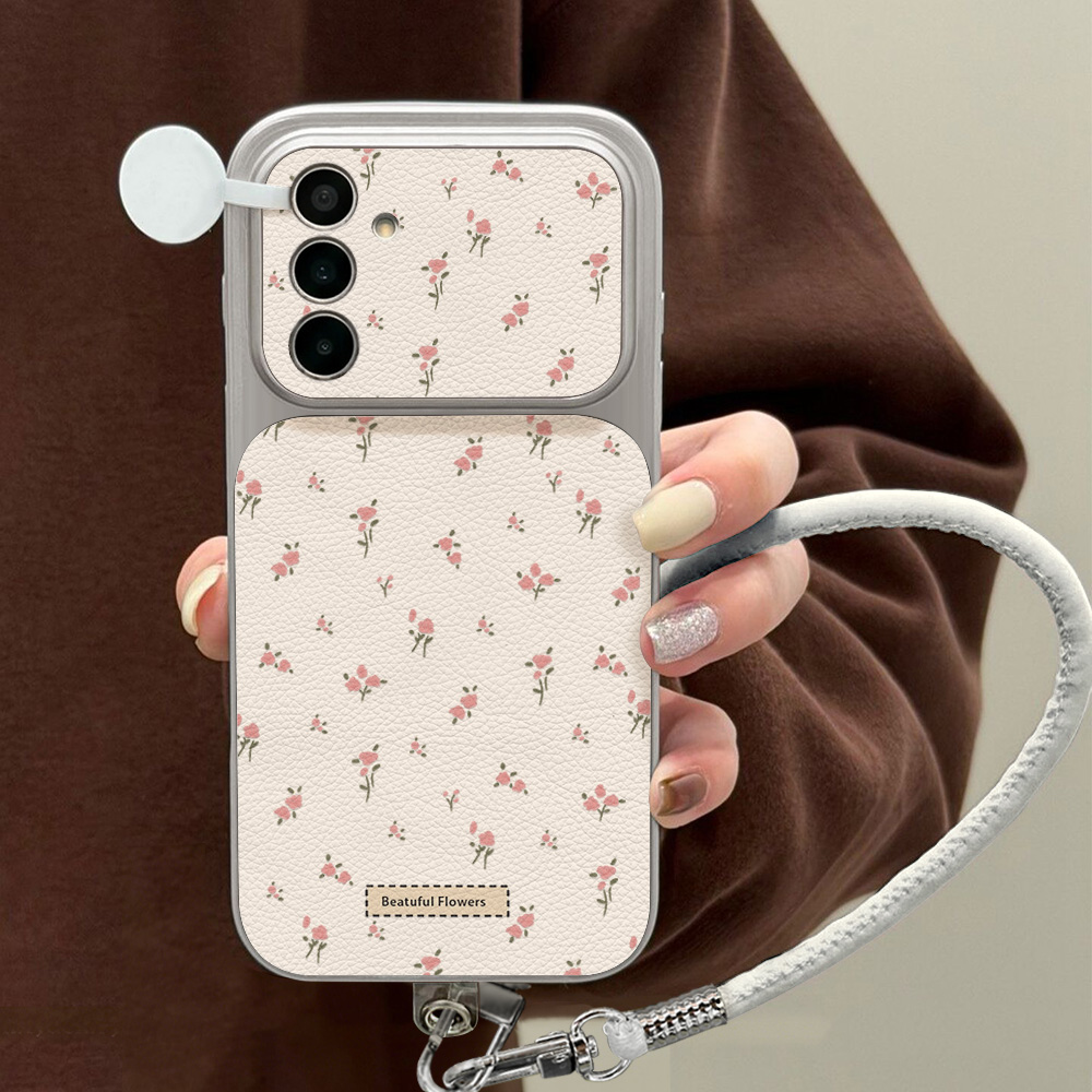 Niedliche Rosa Blumen-Handyhül – Phone Cases Leather Bewertung und Preis