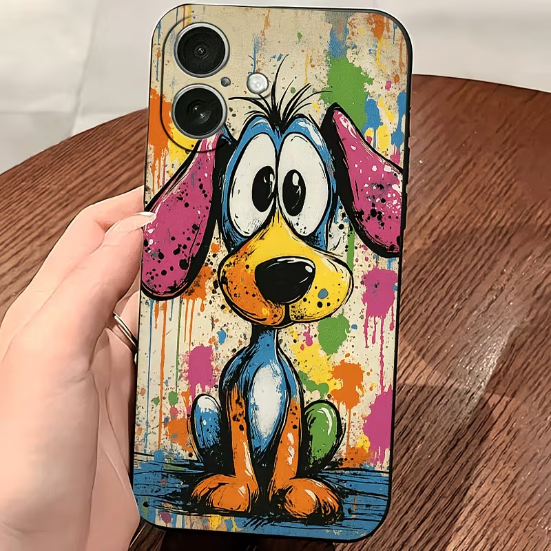Graffiti-Farbige Welpen-TPU-Ha – Phone Cases Store Bewertung und Preis
