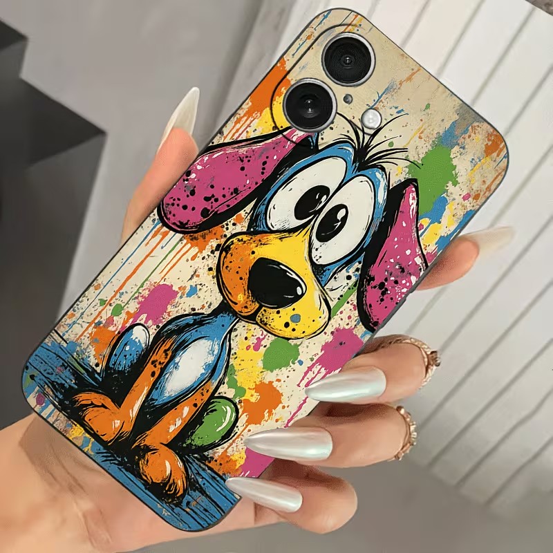Graffiti-Farbige Welpen-TPU-Ha – Phone Cases Store Bewertung und Preis