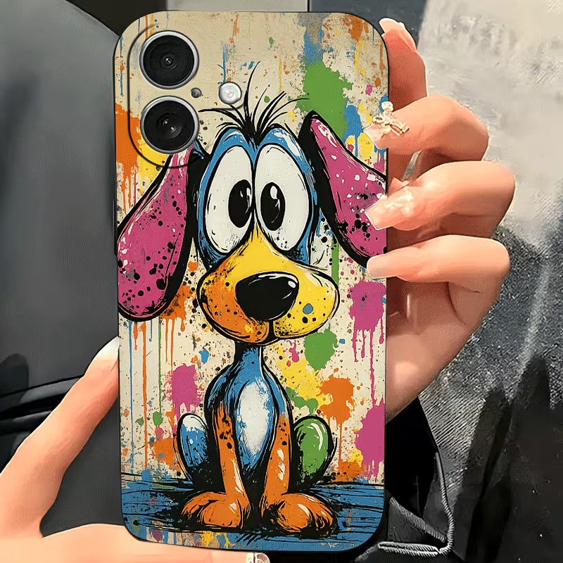 Graffiti-Farbige Welpen-TPU-Ha – Phone Cases Store Bewertung und Preis