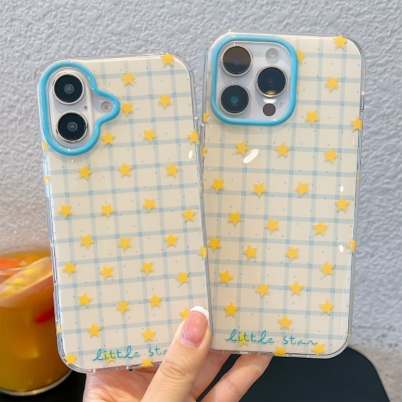 Gelbe Stern-Karomuster Handyhü – Phone Cases Yellow Bewertung und Preis