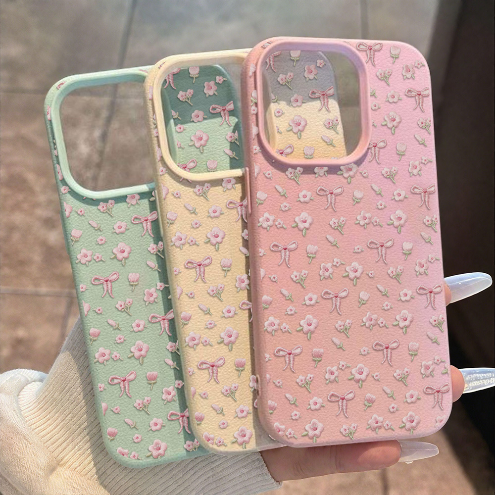 Niedliche Rosa Blumen Handyhül – Phone Cases Leather Bewertung und Preis
