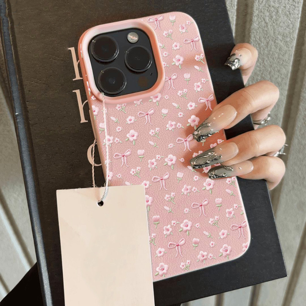Niedliche Rosa Blumen Handyhül – Phone Cases Leather Bewertung und Preis