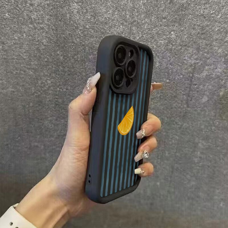 Gestreifte Zitronenscheiben-Mu – Phone Cases Store Bewertung und Preis