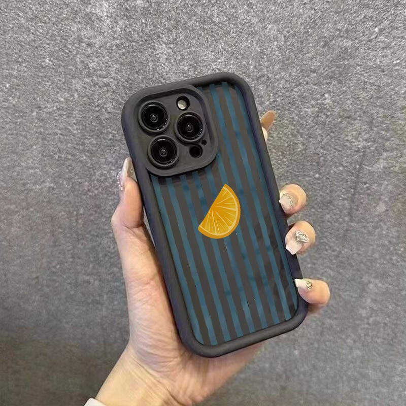 Gestreifte Zitronenscheiben-Mu – Phone Cases Store Bewertung und Preis