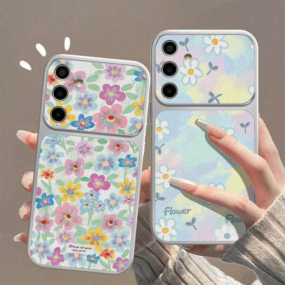 Bunte Blumen-Leder-Handyhülle  – Phone Cases Leather Bewertung und Preis