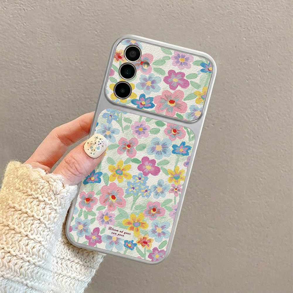 Bunte Blumen-Leder-Handyhülle  – Phone Cases Leather Bewertung und Preis