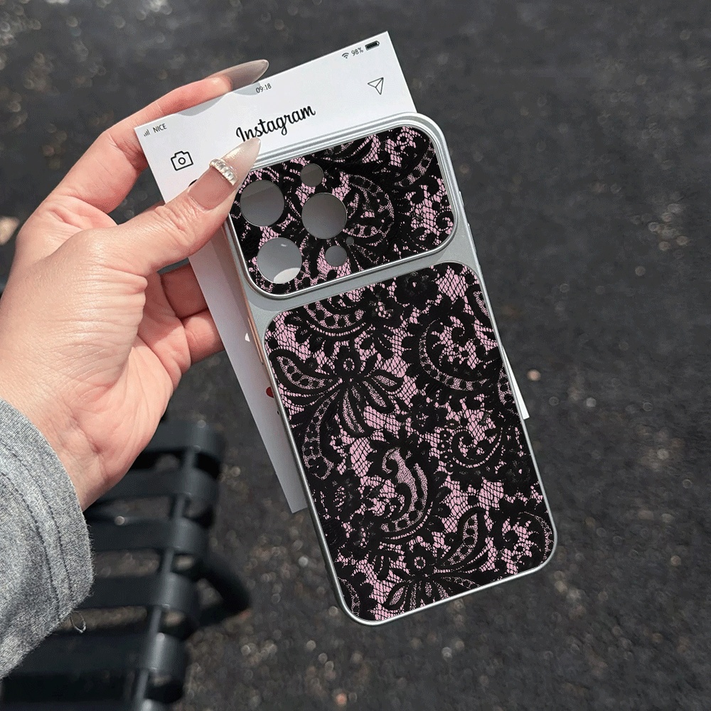 Coquette Schwarz-Rosa Spitzen- – Phone Cases Leather Bewertung und Preis
